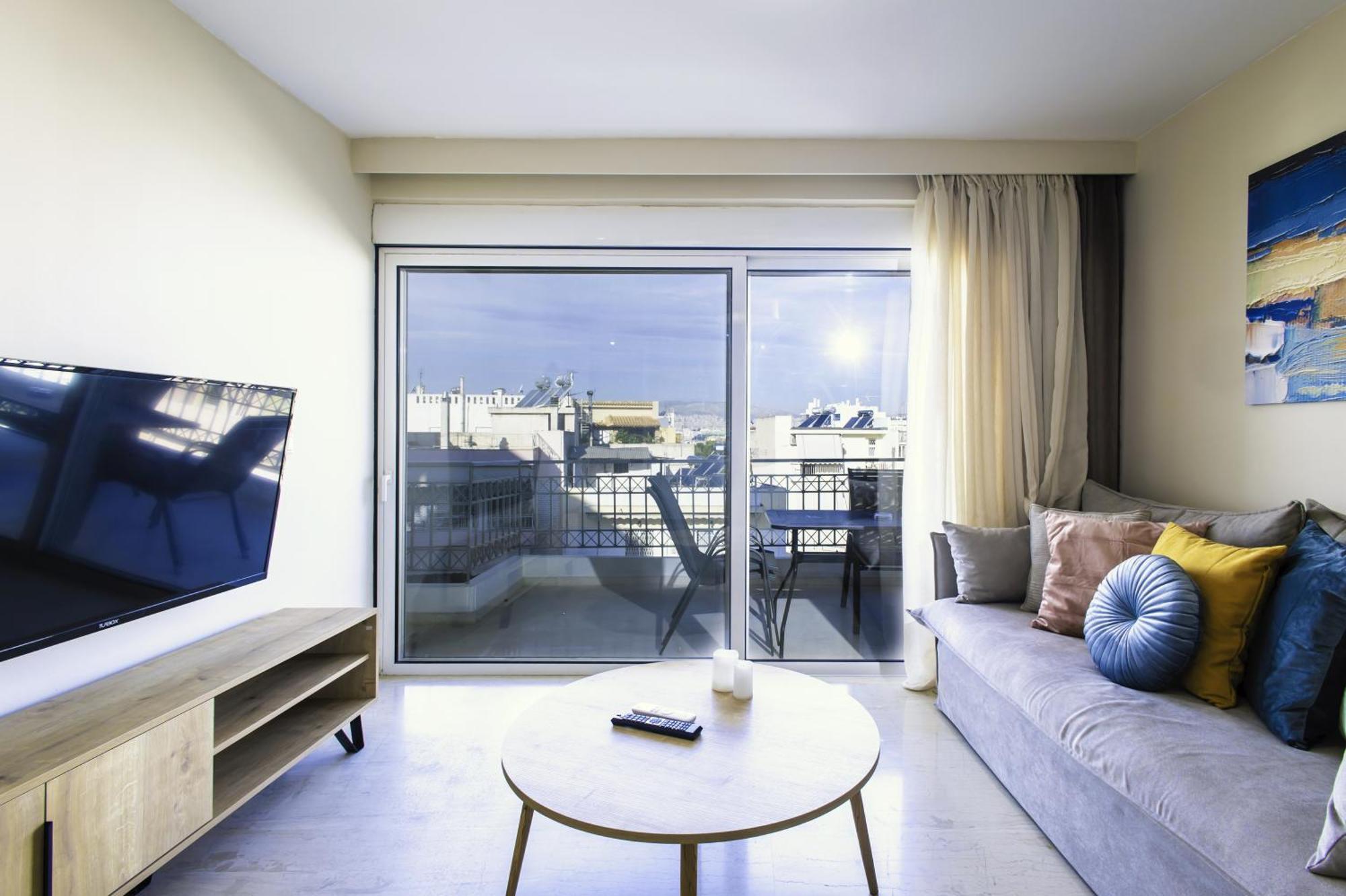Lis153 By Smart Cozy Suites - Top Floors With Amazing City View - Available 24Hr Афины Экстерьер фото